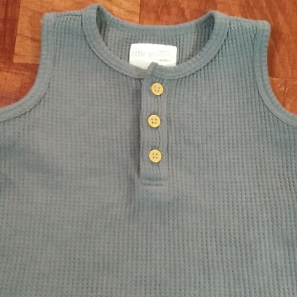 Little Planet Organic by Carter's 3M Outfit, Tank Top & Shorts Waffle Knit Set - Picture 8 of 12